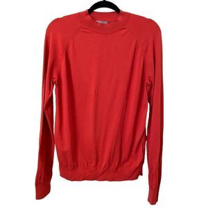 COS Pointelle Stretch Pullover Red Small‎